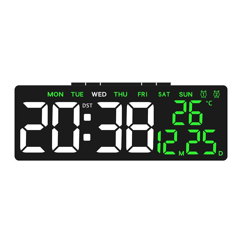 Minimalist Led Desktop Alarm Clock With Temperature Function Usb Output For Living Room Decor