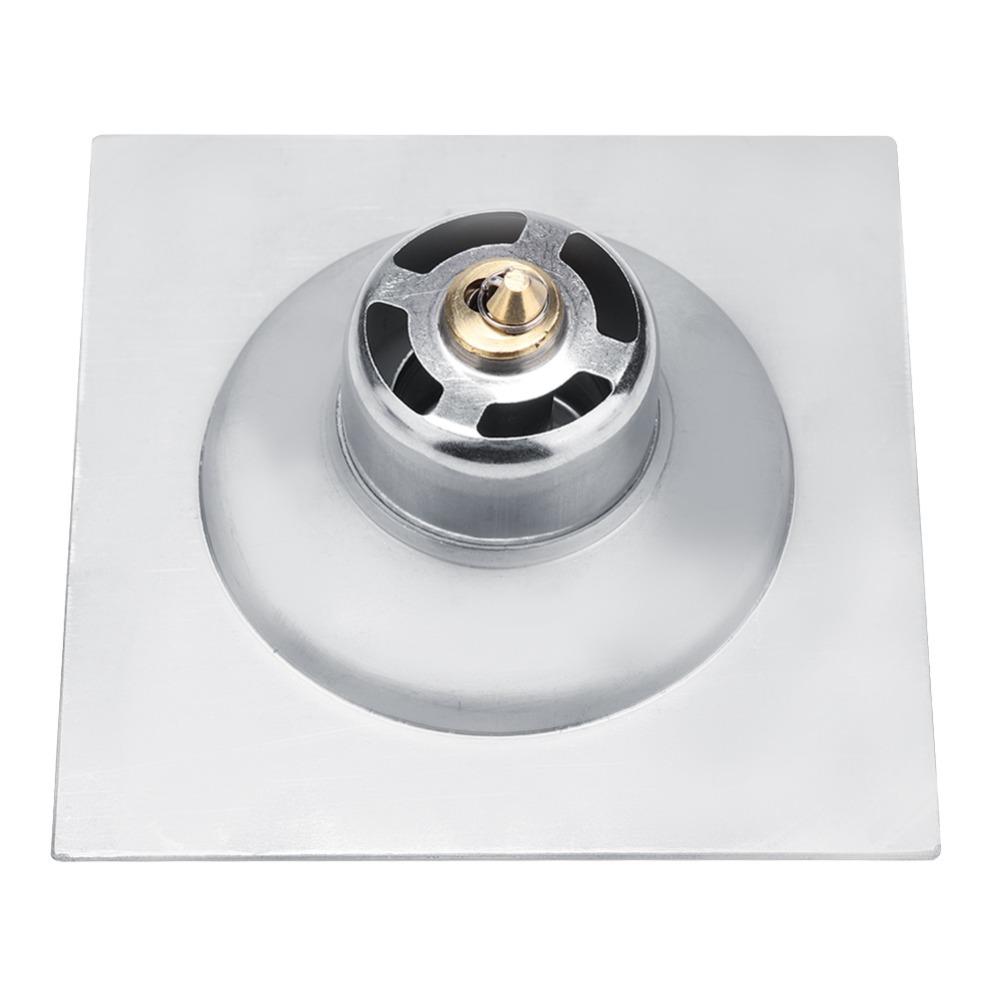 Removable Cover Grate Pedal Bounce Floor Drain Square Shower Drain Durable Floor Drain Garage