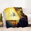 Player Celebrates Victory Moment Blanket Durable Comfort Great for Seaside Couch Livingroom for All Seasons Digital Print