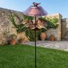 Wavy Curved Petal Bird Feeding Station Large Capacity Garden Bird Basin  Garden Ornament