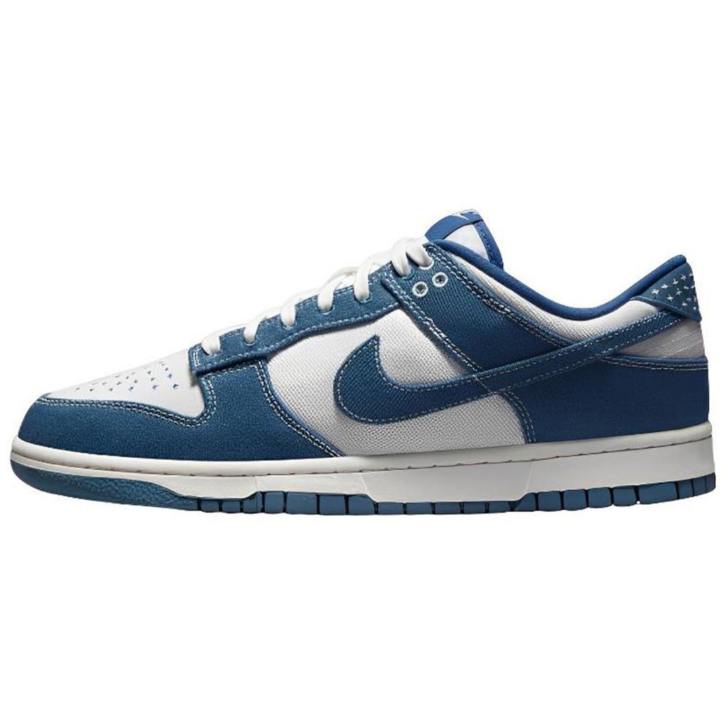 Nike Кроссовки Dunk Скользкие, Износостойкие, Легкие Низкие Кеды для Скейтбординга Мужские Черный Белый Синий DV0834-101(Команда57-)