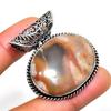 Butterfly Jasper Gemstone 925 Silver Plated Handmade Jewelry Pendant 1.32"