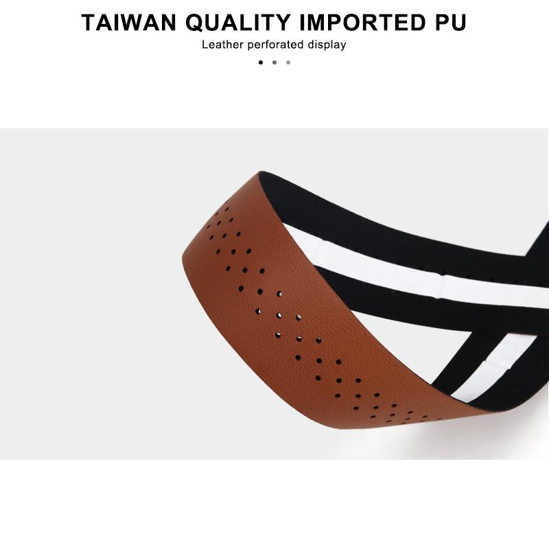 Лента для руля велосипеда из искусственной кожи, перфорированная, дышащая, мягкая, лента для руля шоссейного велосипеда с 2 заглушками, противоскользящая, амортизирующая