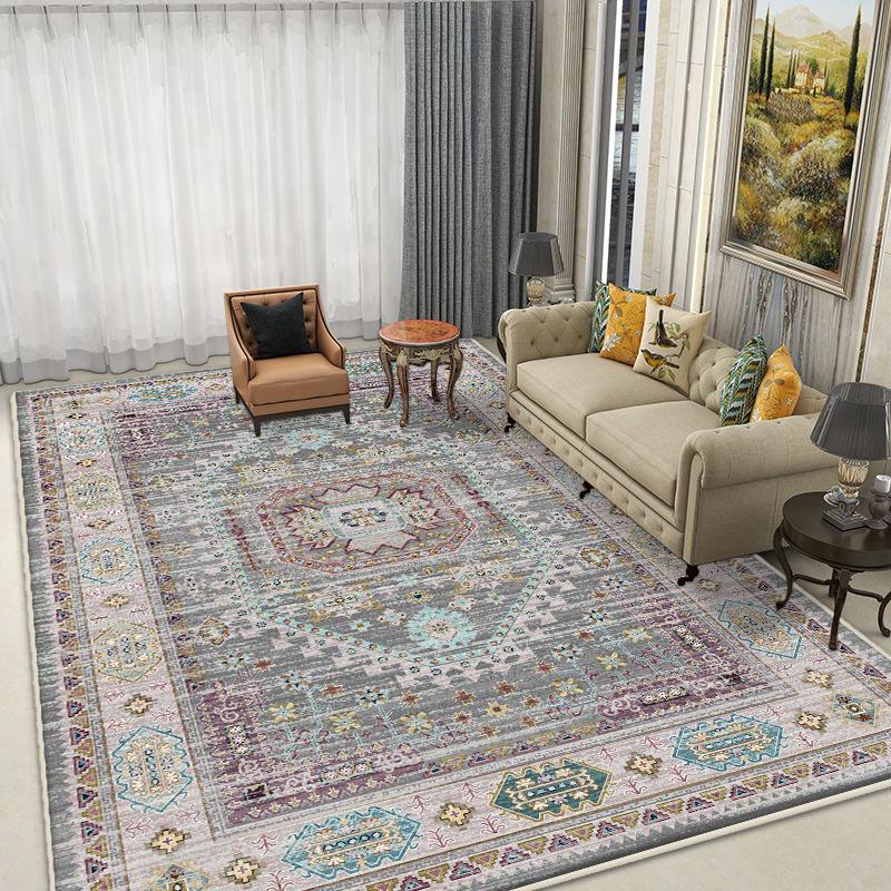 Ковер в стиле бохо для гостиной, противоскользящий, легко чистящийся, коврик для диванных столиков, пушистый мягкий ковер для офиса, большой площади, машинная стирка