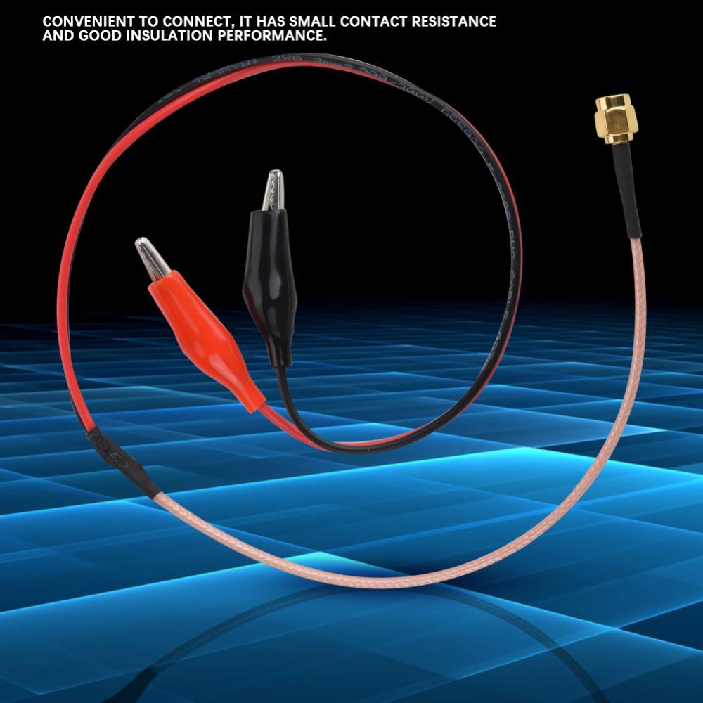 Ended Clips Frequency Cable Red Black Testing Wire Low Loss Coaxial Cable  Signal Transmission