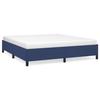 VidaXL Bed Frames Slat Base Upholstered Bed Slat Frame Double Bed Adult Bedroom Furniture Blue 160x200 347080
