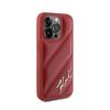 Karl Lagerfeld Diagonal Quilted Script - Etui Iphone 15 Pro Max (Czerwony)