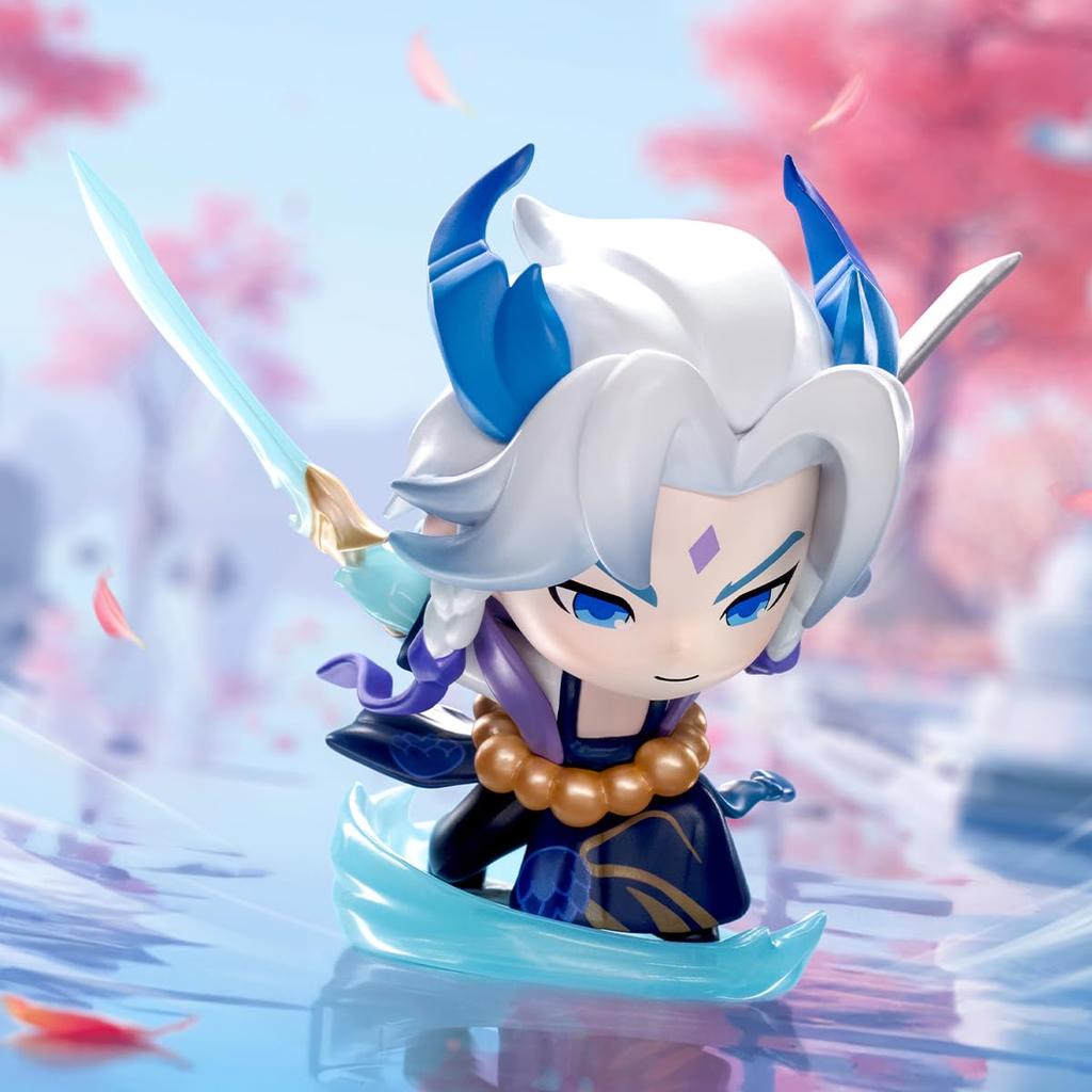 POP MART Борьба за золотую лопатку Chibi Series Box 12 Pop Mart Gacha Gacha Blind Box Фигурка Пластиковая модель Премиум игрушка ПВХ Мягкий винил Оригинал