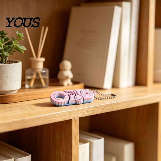 Compact Stress Toys for Adults 3D Printed Fidget Toys, Relief Sensory Gadgets Office and Classroom, Portable Fidgets 3-in-1 Handheld Spinner