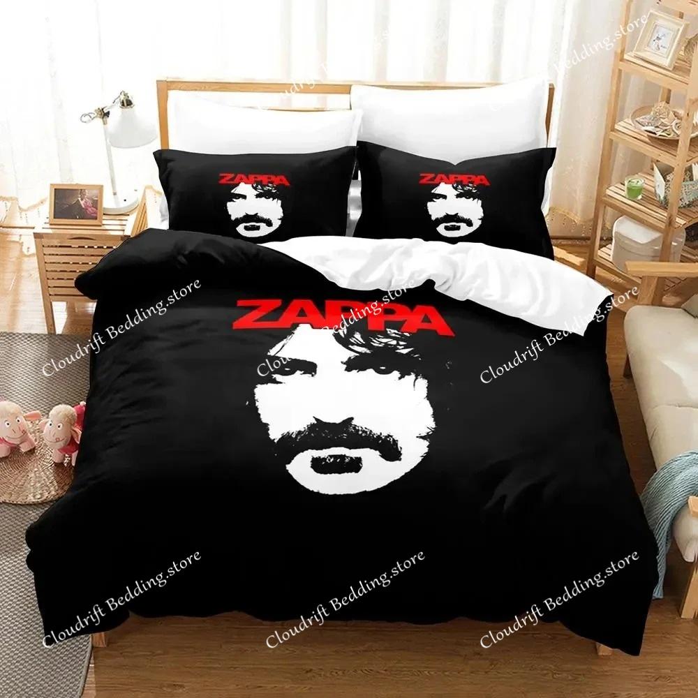 Frank Zappa Boys Bedroom Bedspread Single Twin Full Queen King Size Aldult 3D Bedding Set 2026 Quilt Cover Pillowcase