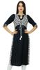 Designer Black Straight Kurti Designer Rayon Kurta With Attached