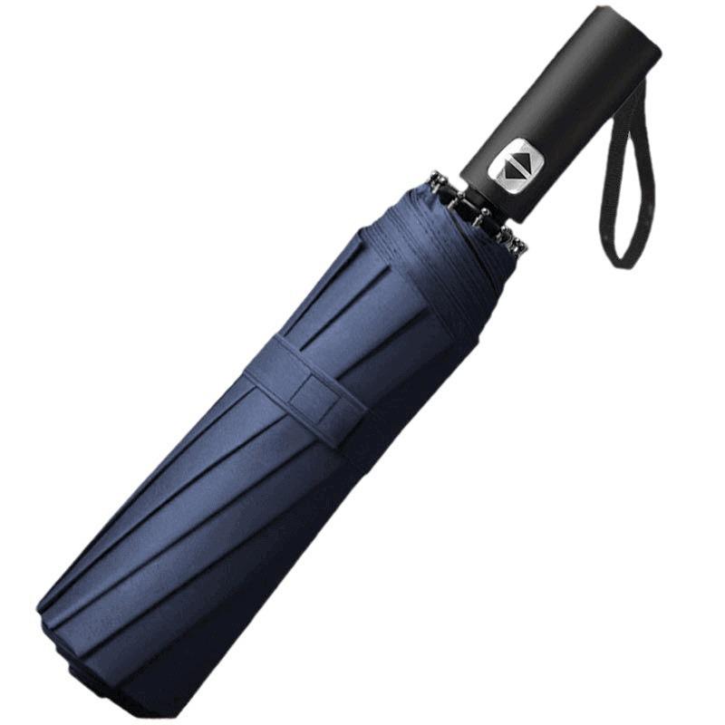 Автоматический складной зонт с 24 спицами для защиты от солнца и дождя с длинной ручкой — идеальный вариант для студентов, компактный и стильный