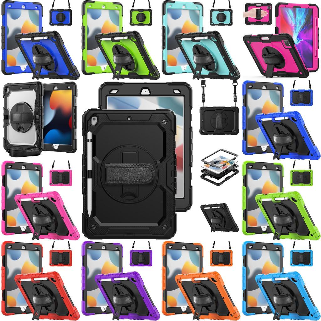 For Ipad Air 11 Shockproof Silicone Case With Adjustable Pc Stand For Heavyduty Protection