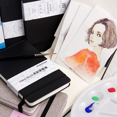 Книга для акварельной живописи А5/А6, портативный карманный скетчбук, дорожный дневник, тетрадь для дневника, студенческие художественные принадлежности для рисования