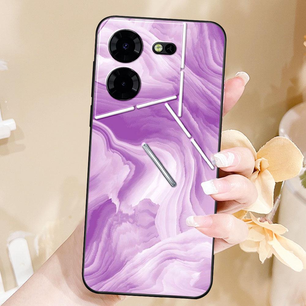 Case For Tecno Pova 5 Pro Coque TPU Soft Silicone Fashion Phone Funda For Tecno Pova 5 Cute Bumper Back Cover Cool Capa Marble