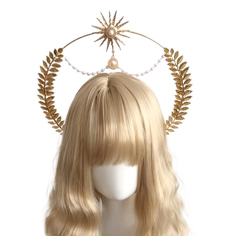 1 комплект Halo Crown Angel Feather Wings головной убор Halo Goddess головной убор KC головной убор аксессуары для головных уборов Готическая Лолита