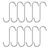 Stainless Steel S Hooks with Sharp Tip Utensil Meat Bedroom Clothes Hanger Hanging Hooks for Butcher Shop Kitchen Baking Tools