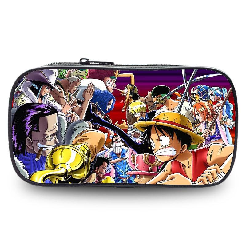 Новый Пенал One Piece с Луффи для Мальчиков, Студентов и Детей - Пенал Большой Вместимости