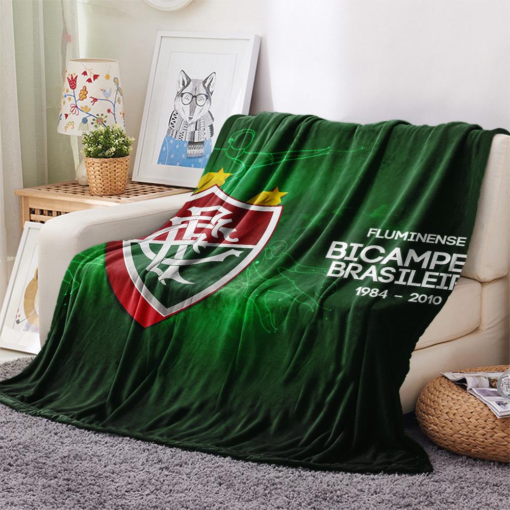Fluminense Football Club Print Flannel Blanket, High quality Comfortable for All Seasons, Home Decor, Warmth and Comfort