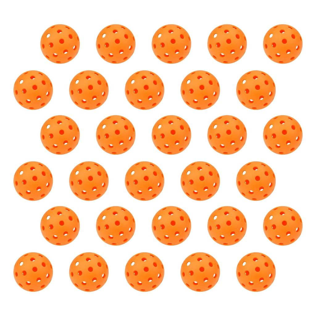 Livify plus Perforated Baseball Training Balls, 72mm, for Batting Practice, Set of 30, Soft and Lightweight for Indoor Use (Orange)