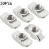 30 шт. скользящие гайки с Т-образными пазами из углеродистой стали M6 M8 для алюминиевого профиля серии 4040 в рулоне с Т-образной гайкой