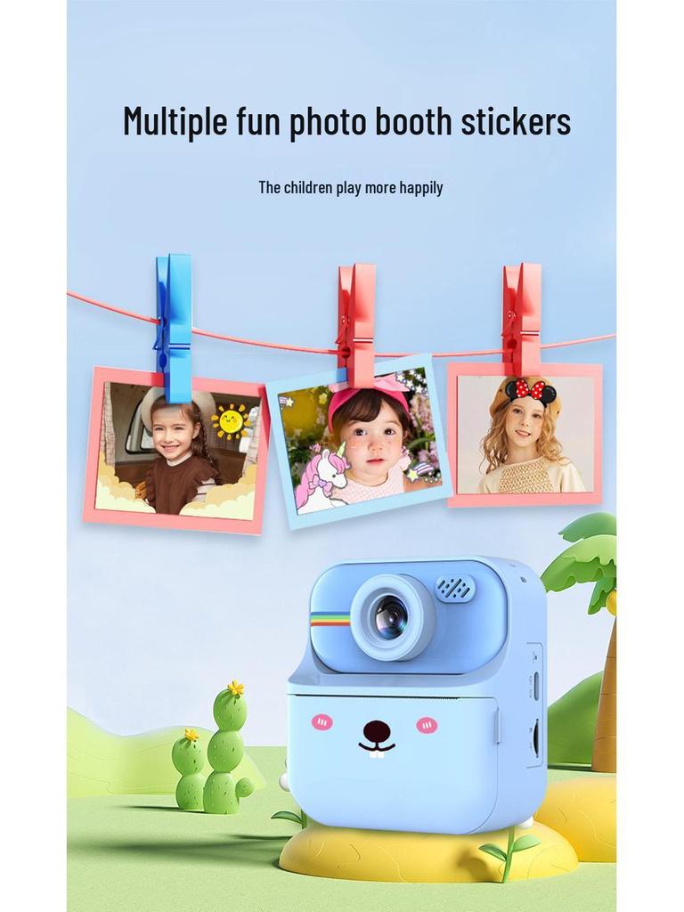 Children's Instant Camera with Dual HD Lenses and 2.4" LCD Screen