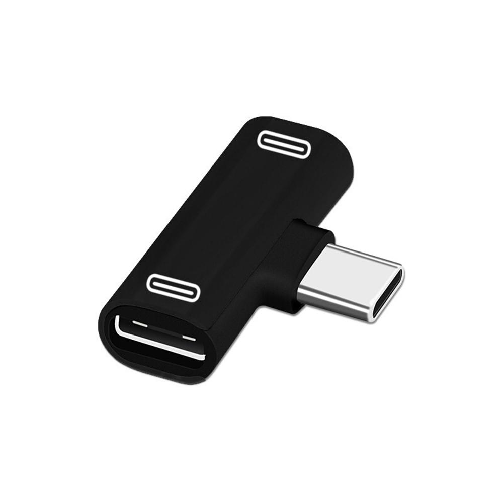 2 in 1 Type C Dual Type C Splitter Type-C Adapter Charger Adapter Headphone Converter Audio Cable