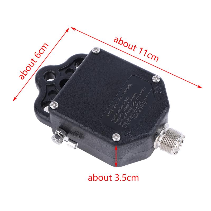 1 шт. 1/64 Балун Антенна с концевым питанием 4-диапазонная 8-диапазонная Портативная Уличная КВ Антенна с концевым питанием 100 Вт Мощность