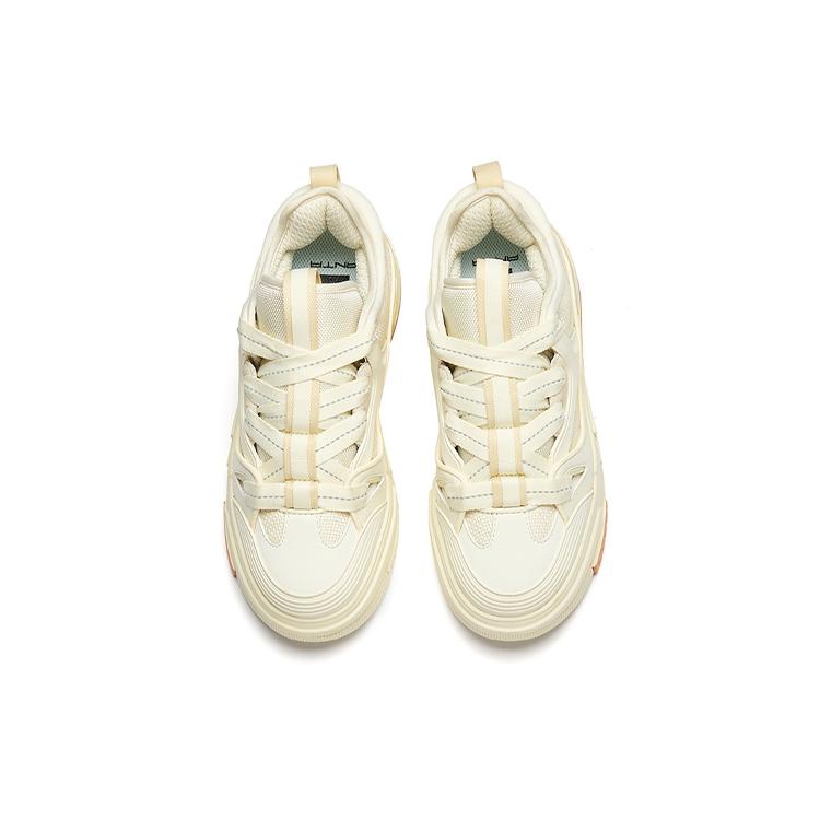 Anta Bump Textile, Synthetic Leather Low top Slip Resistant Cushioning Abrasion Resistant Skateboard Shoes Women's 922238060-2