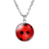 Childhood Fun 3D Ladybug Insect Necklace Colorful Glass Cat Claw Pendant Girl Heart Children's Jewelry Wholesale