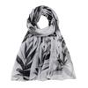 Elegant Solid Shawls Large Luxury Wrap Headscarf Fashion Organza Silk Scarf  For Women Hijab