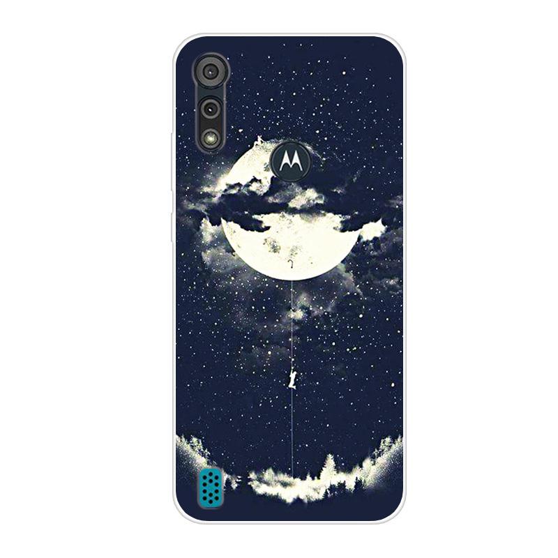 For Motorola Moto E6S 2020 Case Shockproof Soft Silicone TPU Back Cover For Moto E6S 2020 E6i Phone Cases E 6S Case Cute Cartoon