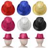 Children Boys Girls Sequins Fedora Hat Hip Hop Jazz Latin Street Dance Wear Costume Cap Accessories