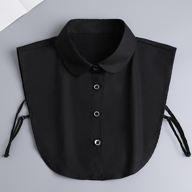 New Fake Victorian Stand Up Collar White Black Lace Collars Detachable For Women Blouse Lapel Shirt False Collar Woman