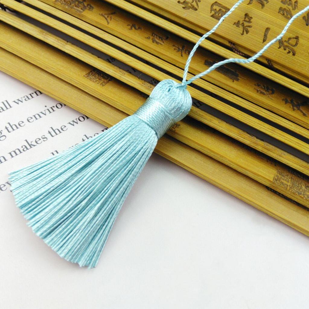 Short 5cm DIY Handmade Tassel Pendant for Phones or Cars - Retro Style