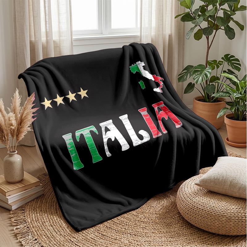 Italy Theme blanket Soft Flannel Blanket Plush Throw Blanket Cozy Sofa Bed Blanket for Home Decor