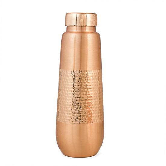 Бутылка для воды из чистой меди со стеклом, прочная и устойчивая к ржавчине бутылка Tamba с 2 стаканами для питья