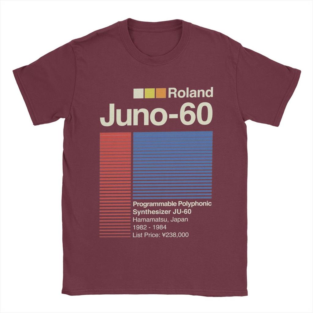Мужская футболка Juno 60 Horizontal Roland, хлопковая одежда, новинка, футболка с коротким рукавом и круглым вырезом, подарочная футболка