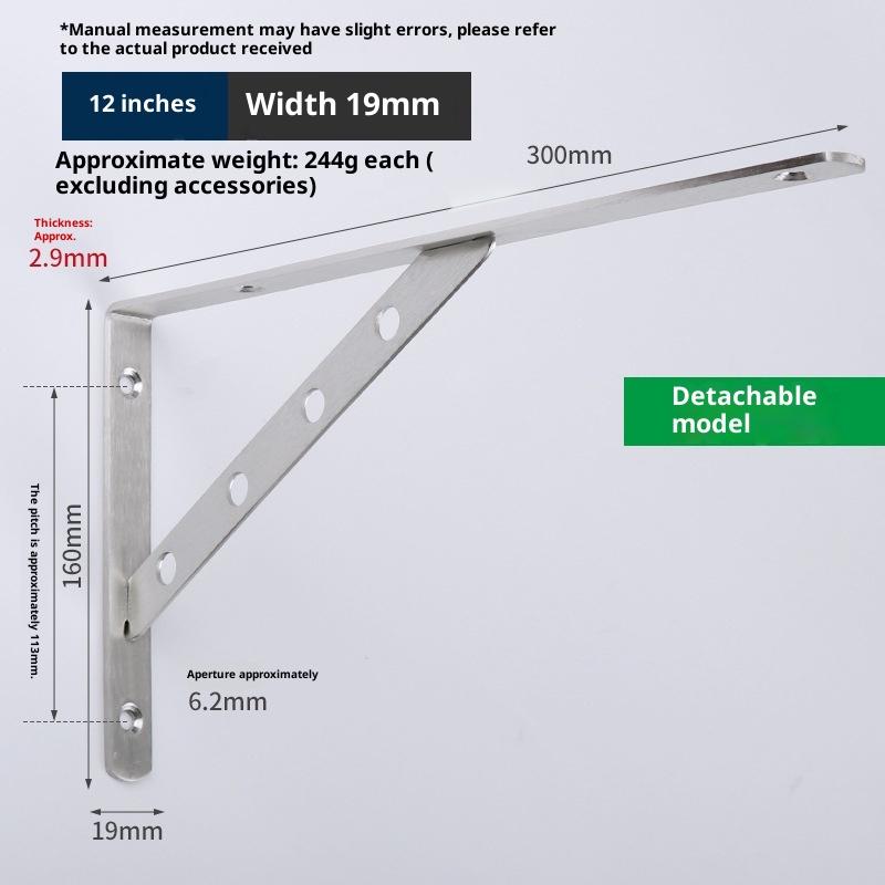 2Pcs Stainless Steel L Type Bracket Angle Bracket Heavy Duty For Wall Angle Bracket