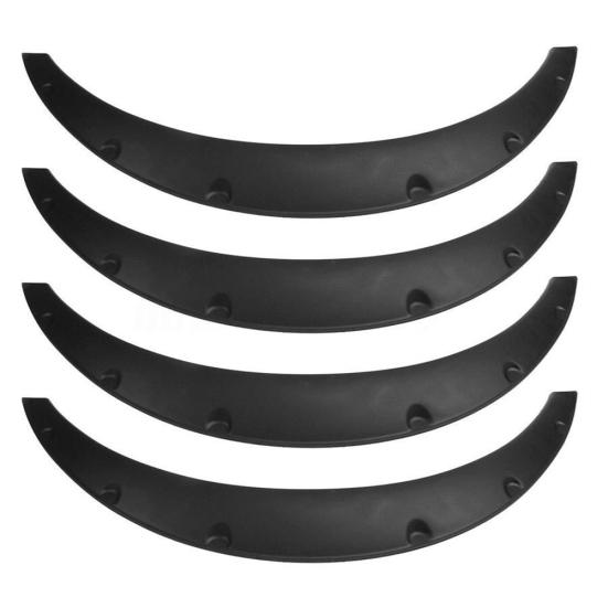 4Pcs/Set Universal Flexible Car SUV Off-road Fender Flare Wheel Arch Protector