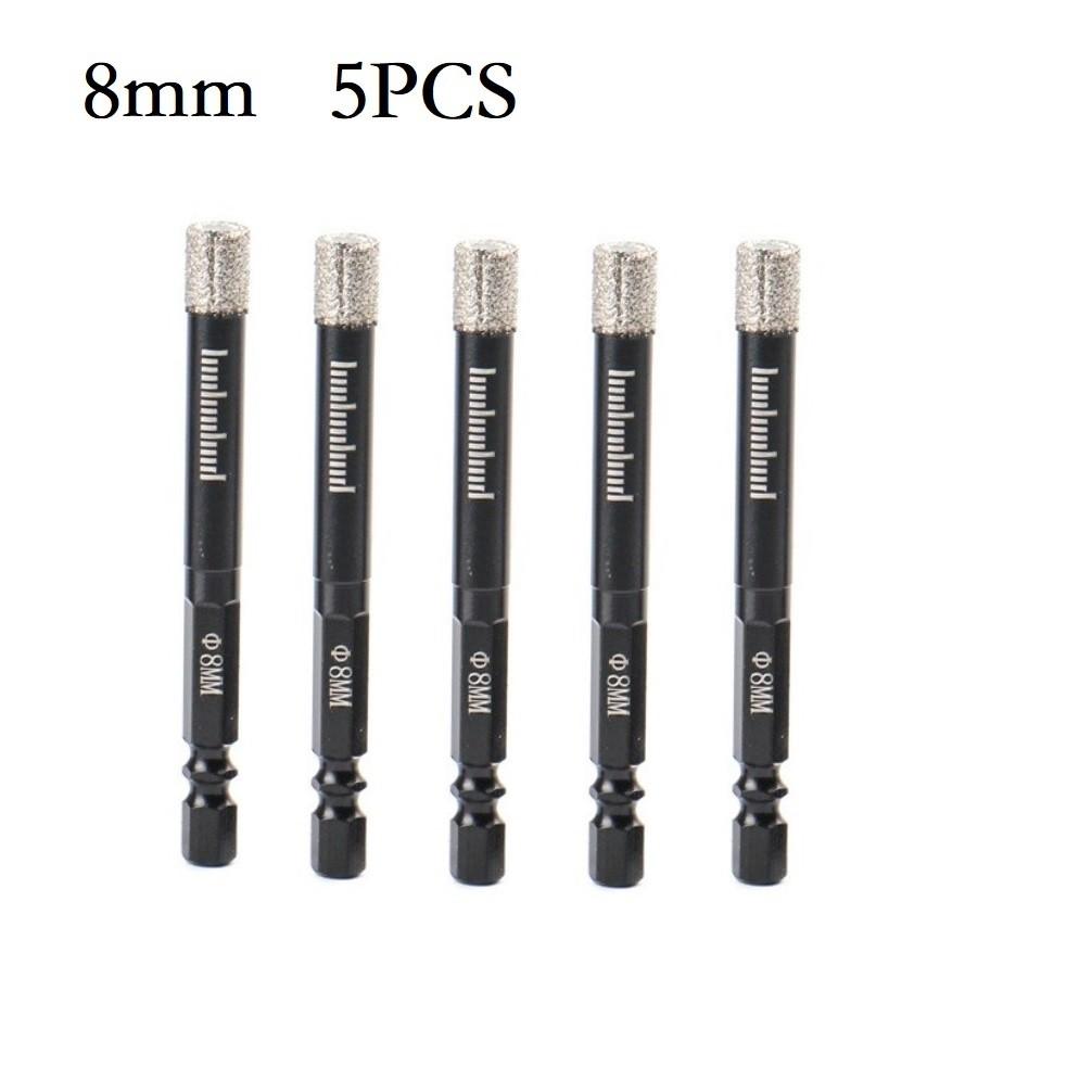 Универсальные алмазные коронки для сухого сверления мрамора, керамической плитки 6 14мм