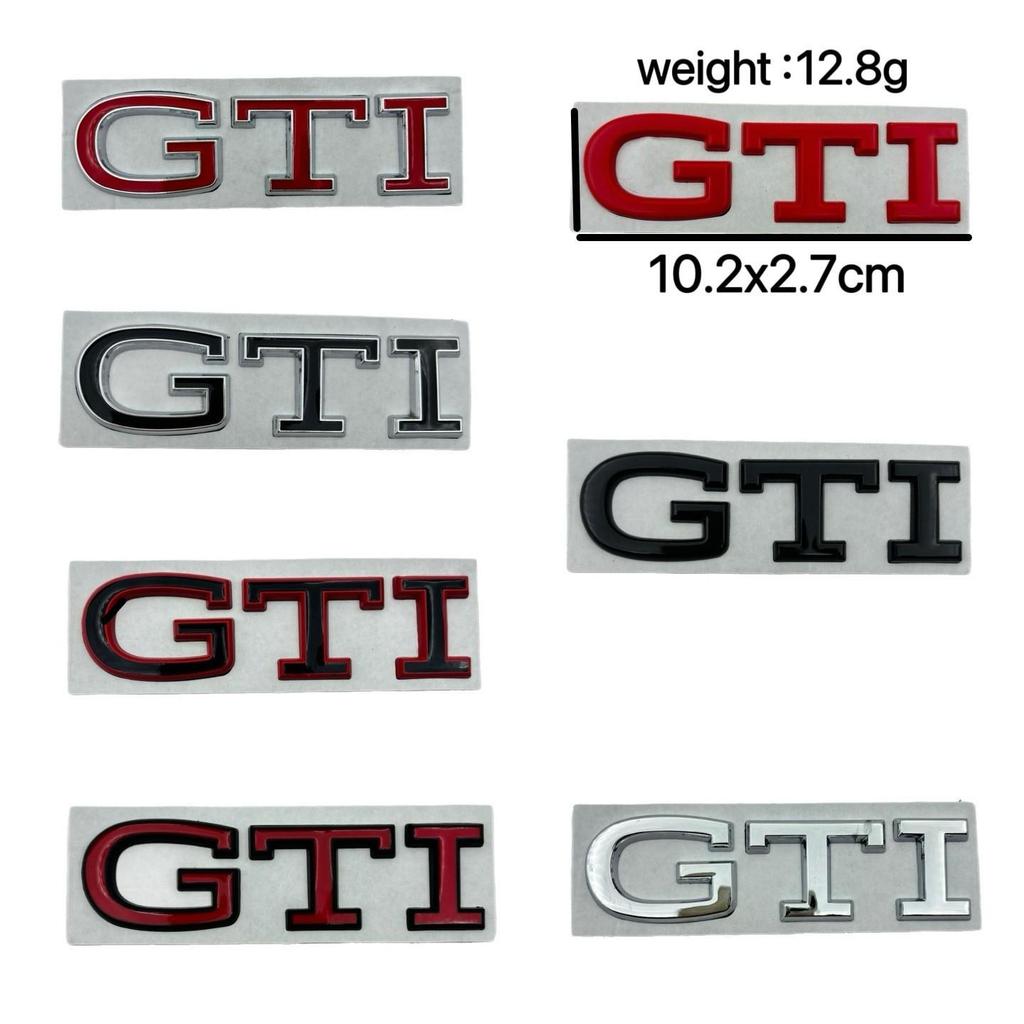 Volkswagen Golf GTI Metal Tailgate Decal Sticker