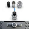 3PCS Car Center Console Radio CD Player Buttons Switch Cap Knob Cover For Mercedes Benz C E GLK W204 X204 W212 W207 W218 W166