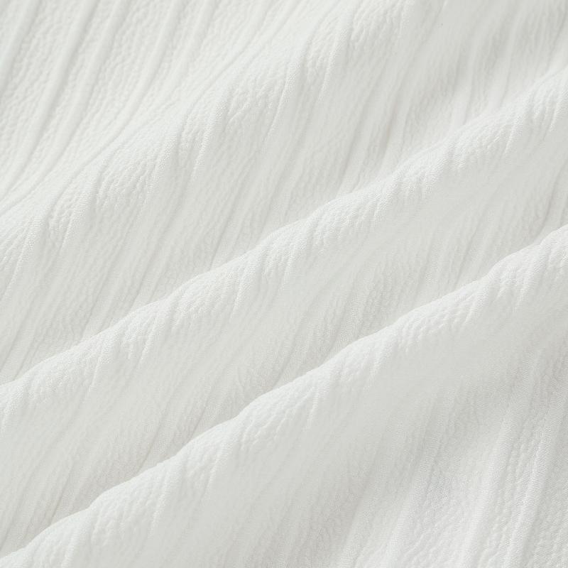 Студенческая форма, рубашка с галстуком, белая рубашка с длинными рукавами для мальчиков, блузка из гофрированной ткани для мальчиков с эластичным галстуком, верх