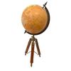 Декоративная карта мира, глобус, орнамент с деревянной подставкой-треногом/образовательная