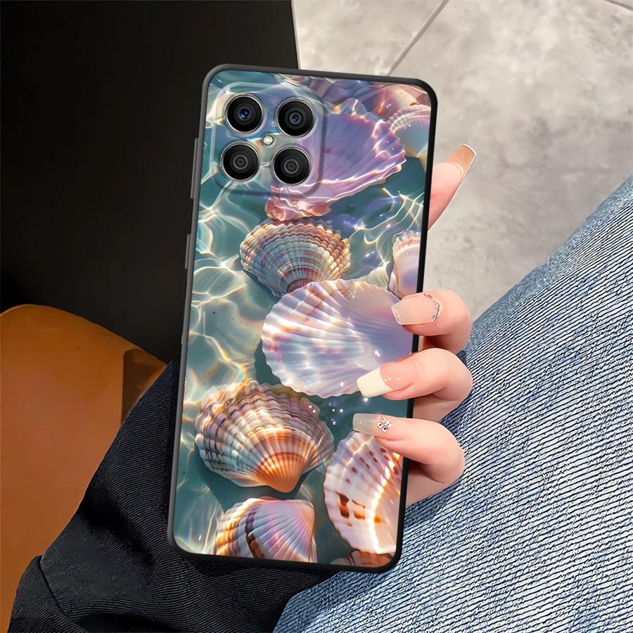 Чехол для телефона Honor 200 400 Lite Magic5Lite X5b 8X X6 X9a 90 70 X7 X8 с рисунком «Морской пейзаж»