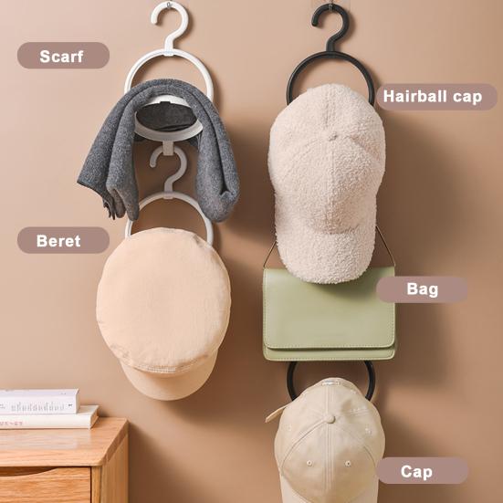 Вешалка для париков Крючок для хранения Гладкая поверхность Складная конструкция Многоцелевой легко подвешиваемый настенный держатель для париков