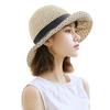 Straw Hat with Sunshade for Dot Wide Knitted Sun Cap for UV Small Beach Easy To Going Mountain Beige [XGOPTS] Women, Summer, Cool, Elegant, Mesh,