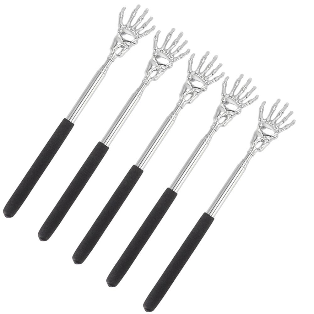 5Pcs Telescopic Back Scratcher Portable Massage Tool Practical Body Massager Back Massage