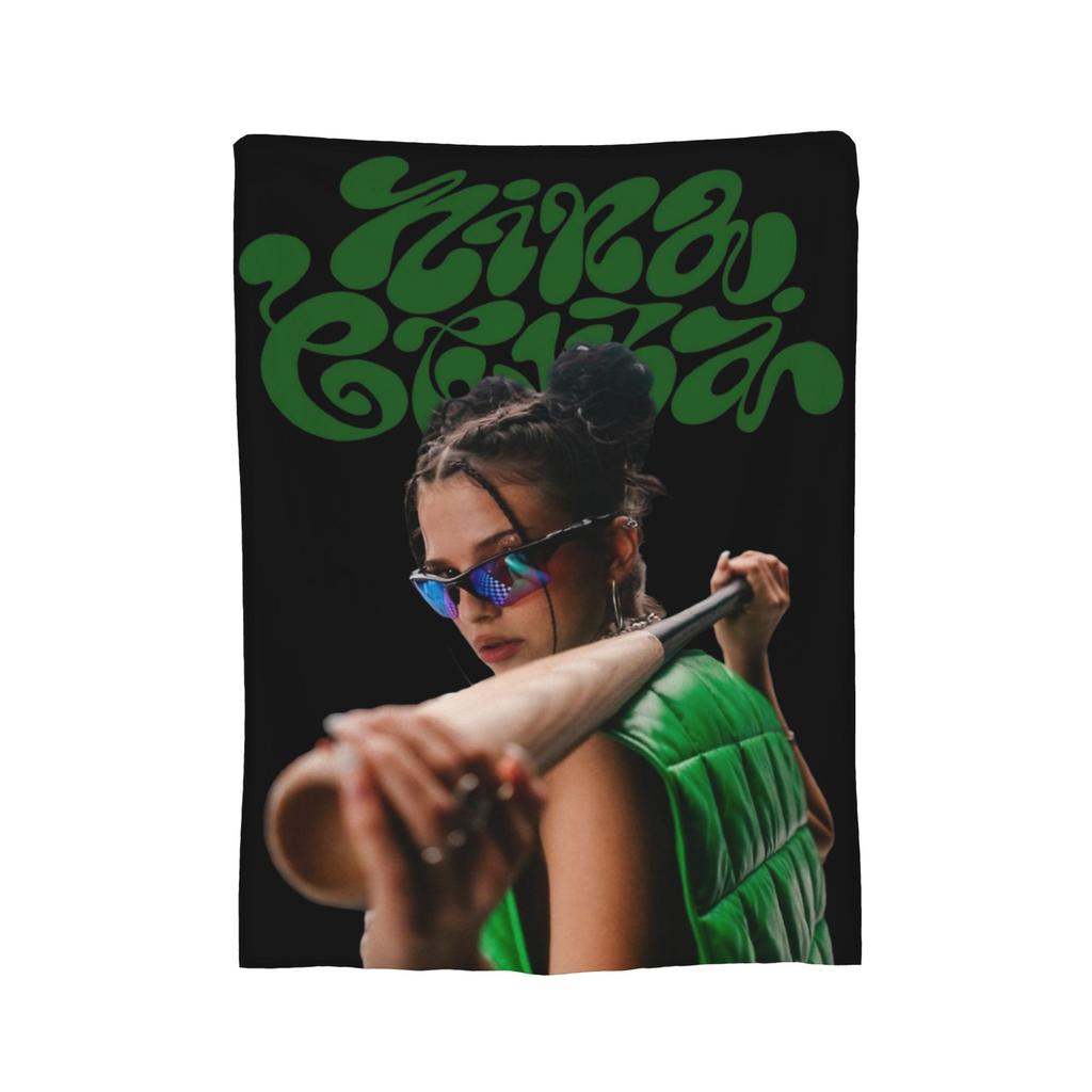 Nina Chuba 2025 Tour Blankets Coral Fleece Plush Summer Breathable Super Warm Throw Blanket for Sofa Bedroom Bedspreads